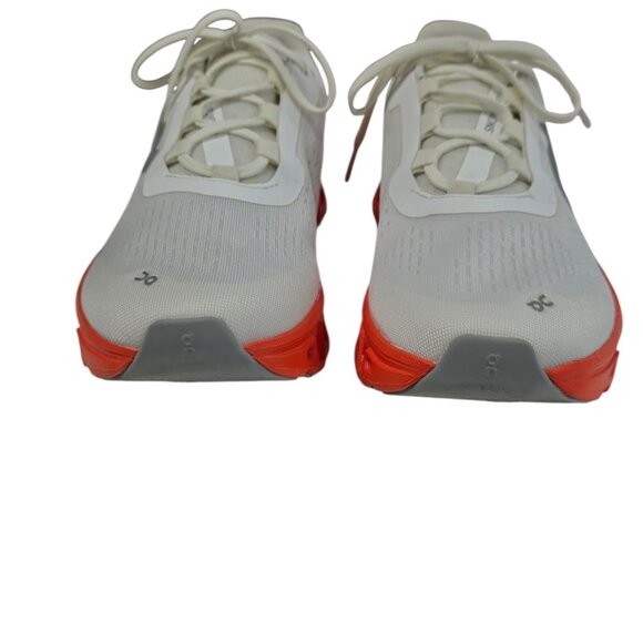 ON Cloudmonster Sneakers, White/Flame, Lifestyle, Athletic, Women's Size 10 - Picture 8 of 13